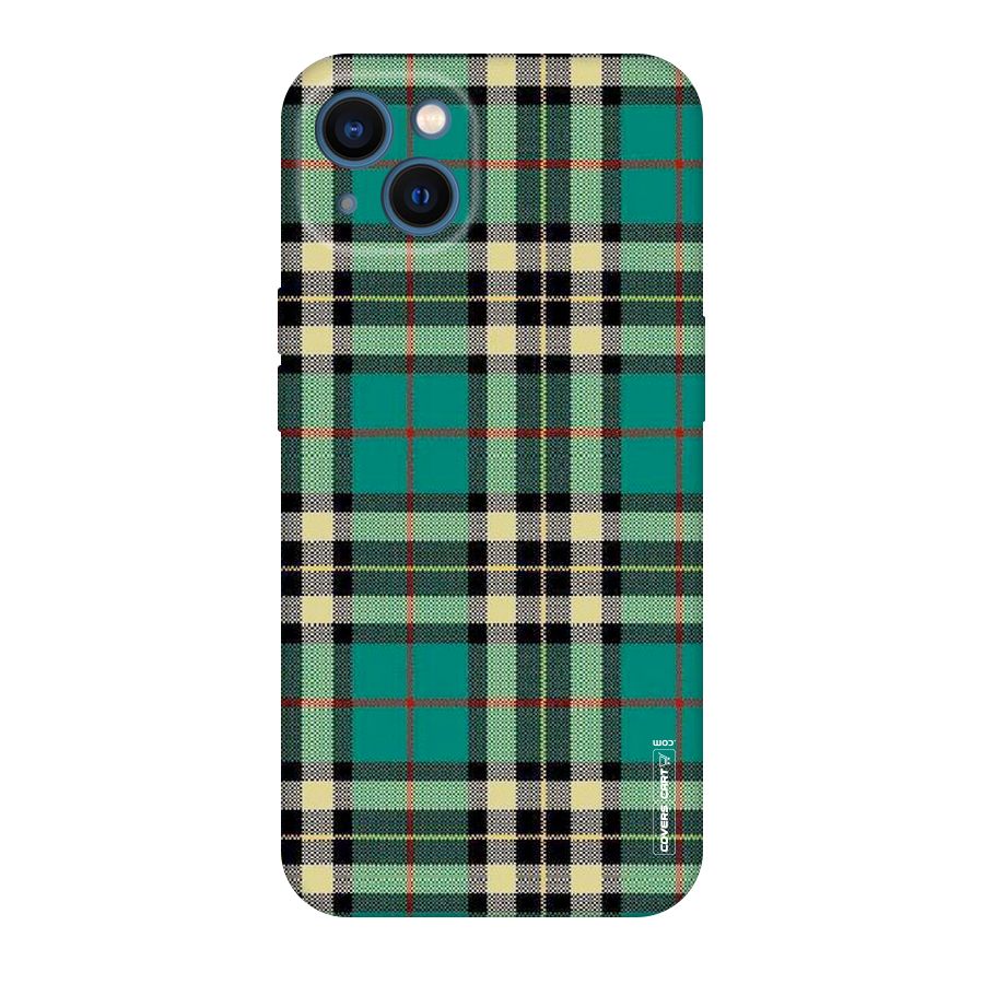 Green Check Original Polycarbonate Back Case for iPhone 13