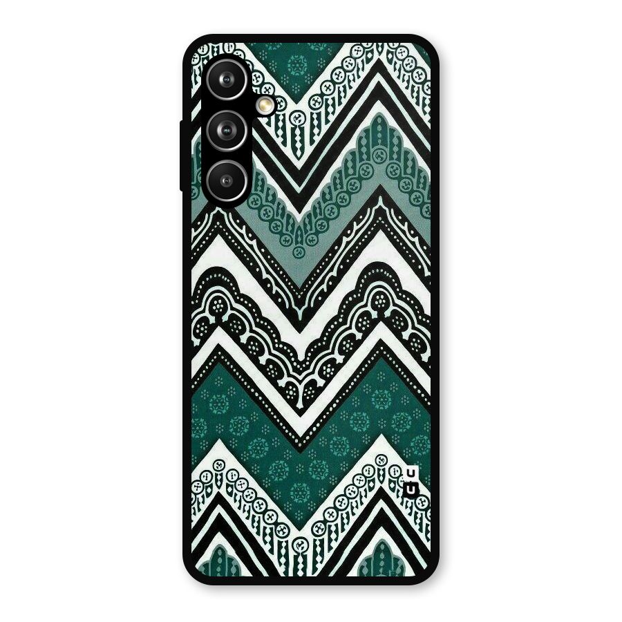 Green Chevron Metal Back Case for Samsung Galaxy M54