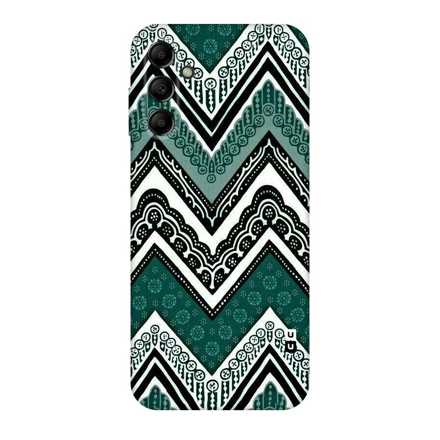 Green Chevron Original Polycarbonate Back Case for Galaxy A14 5G