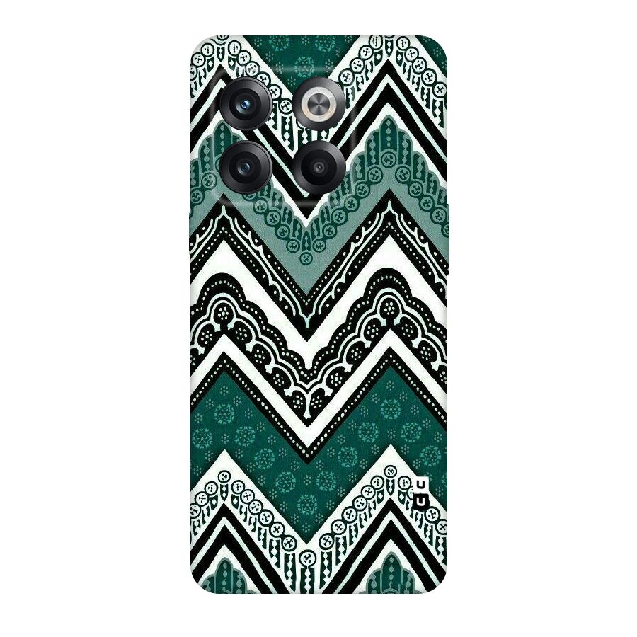 Green Chevron Original Polycarbonate Back Case for OnePlus 10T