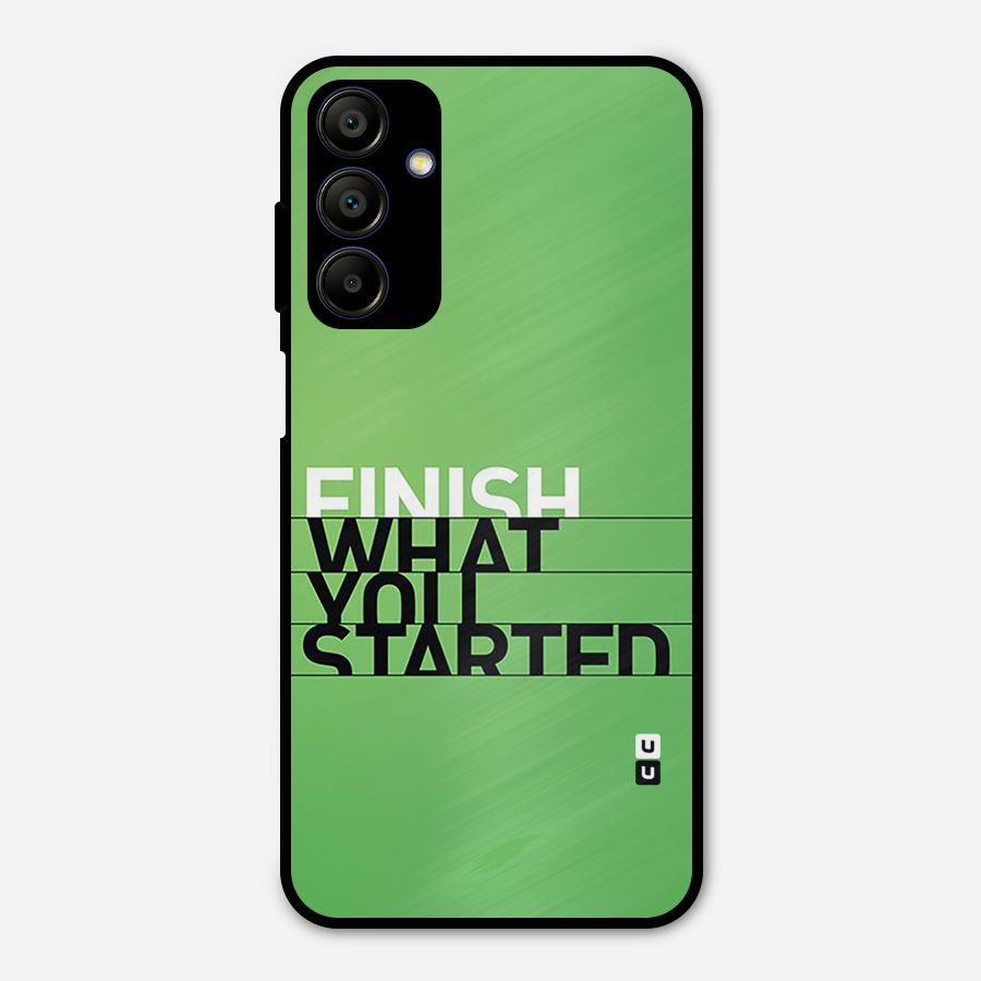 Green Finish Metal Back Case for Galaxy A15 5G