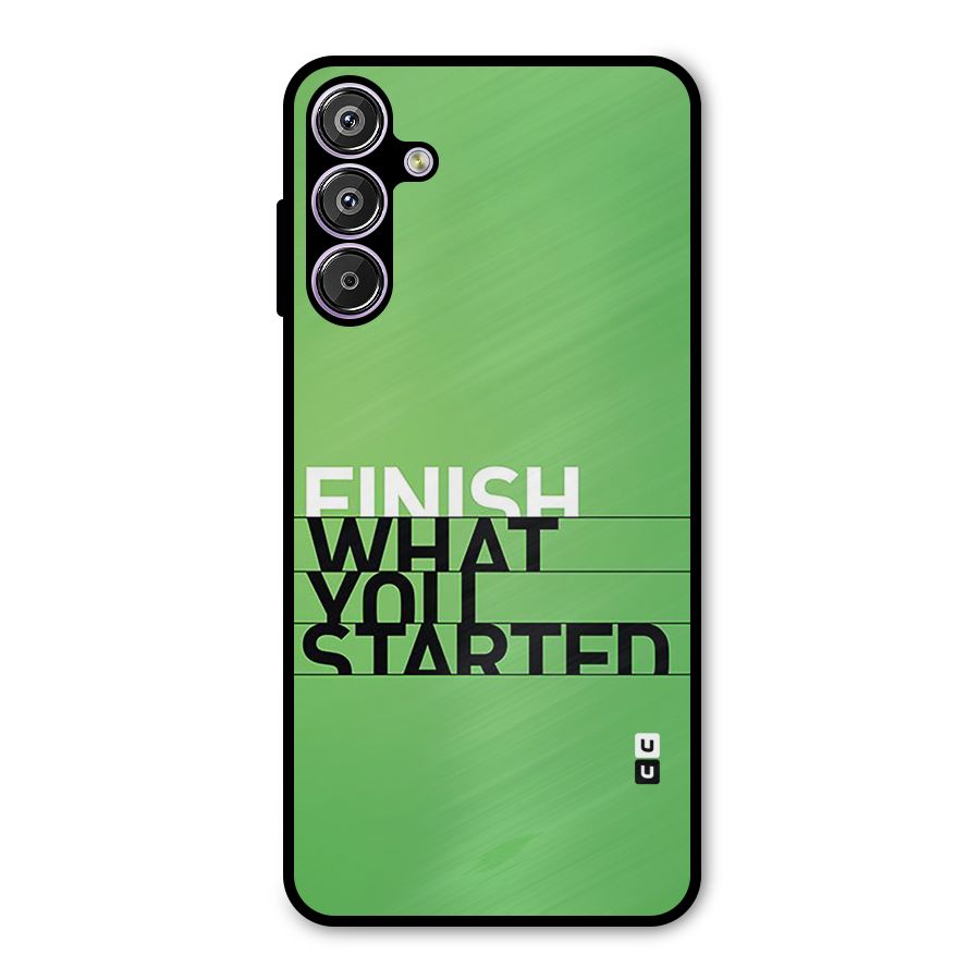 Green Finish Metal Back Case for Galaxy F15