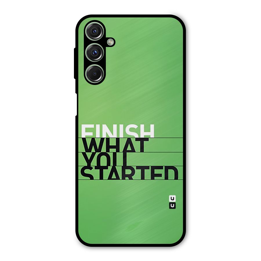 Green Finish Metal Back Case for Galaxy F34