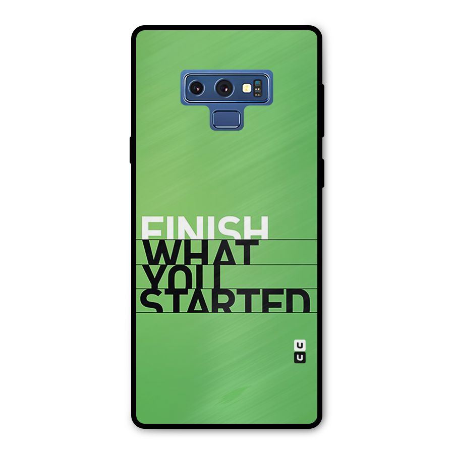 Green Finish Metal Back Case for Galaxy Note 9