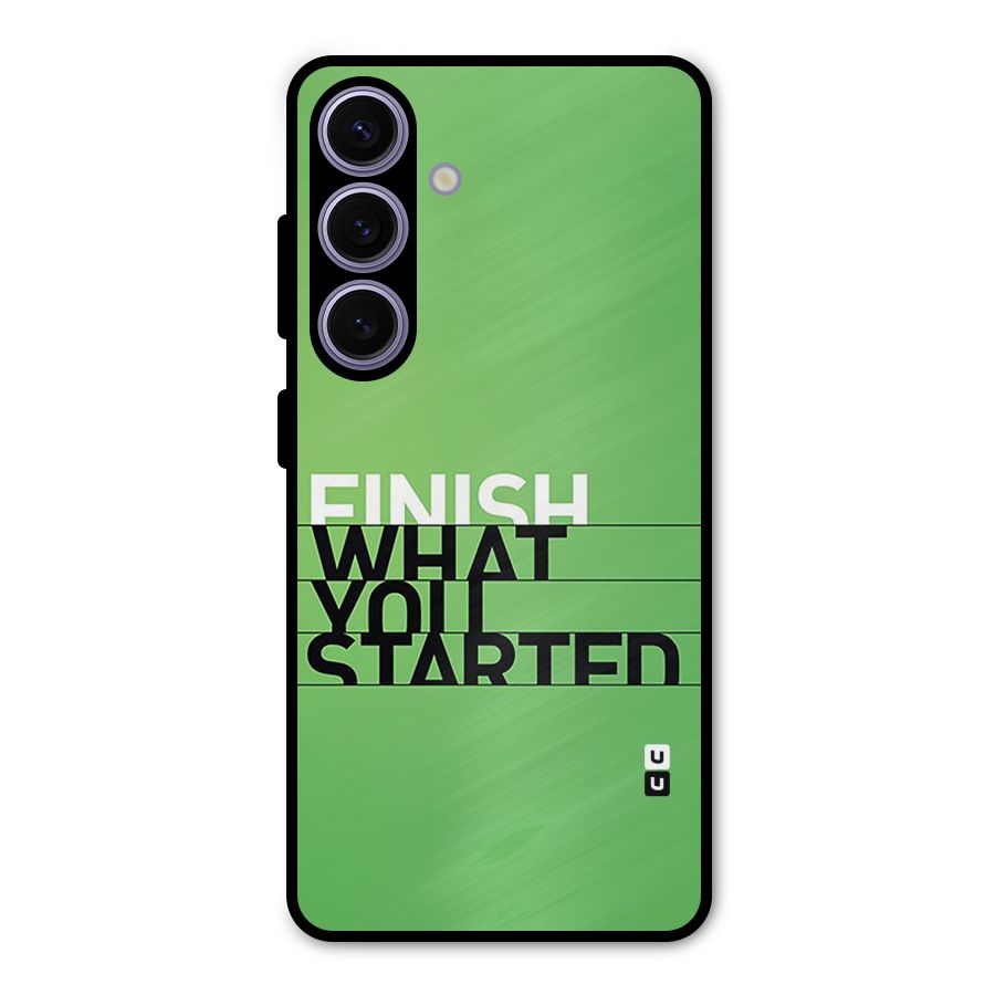 Green Finish Metal Back Case for Galaxy S24