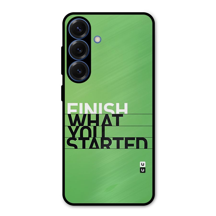 Green Finish Metal Back Case for Galaxy S25