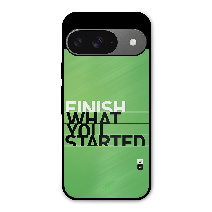 Green Finish Metal Back Case for Google Pixel 9