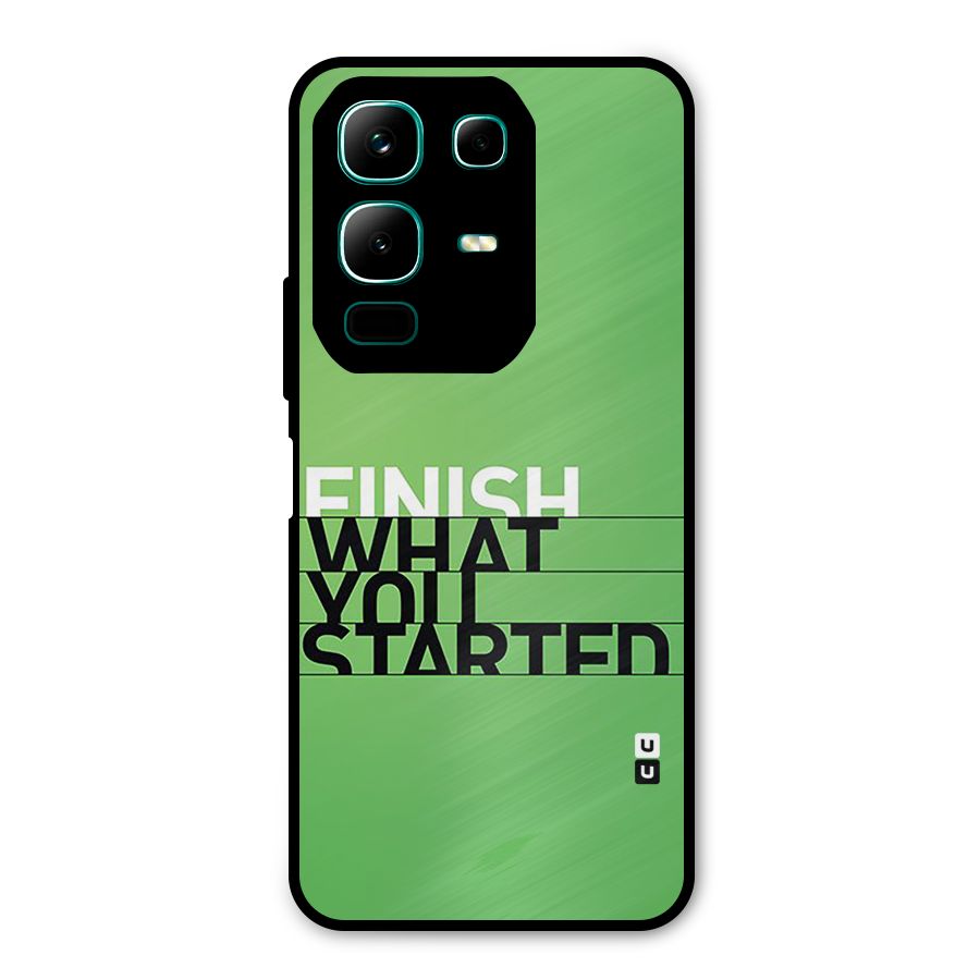 Green Finish Metal Back Case for Infinix Note 50x