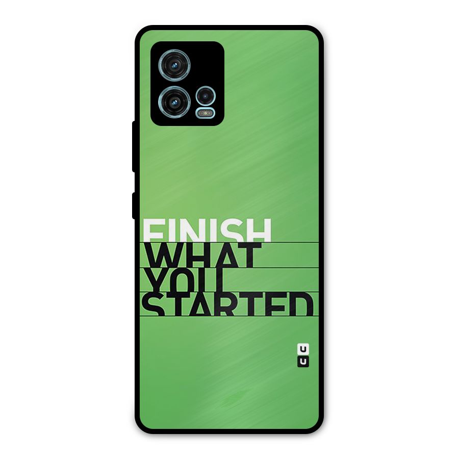 Green Finish Metal Back Case for Moto G72