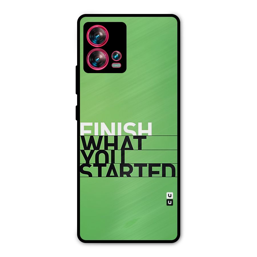 Green Finish Metal Back Case for Motorola Edge 30 Fusion