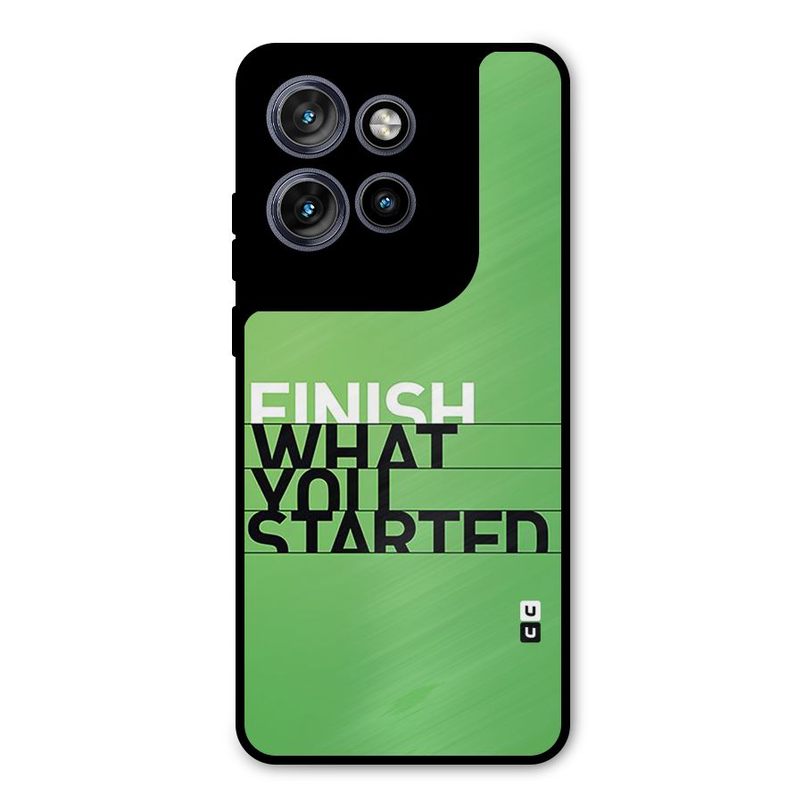Green Finish Metal Back Case for Motorola Edge 50 Neo