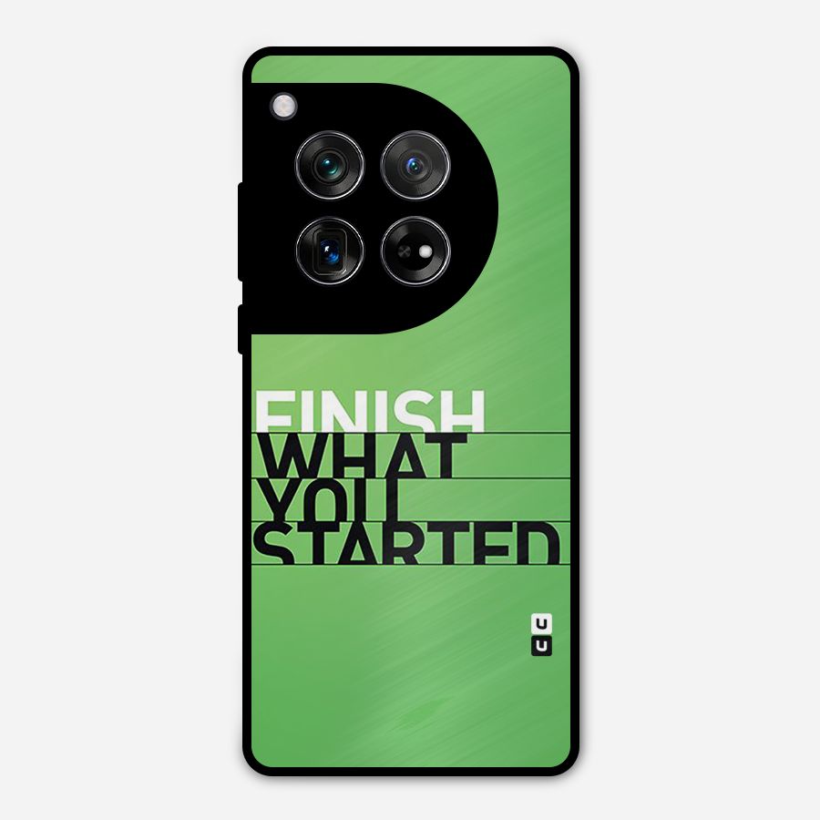 Green Finish Metal Back Case for OnePlus 12