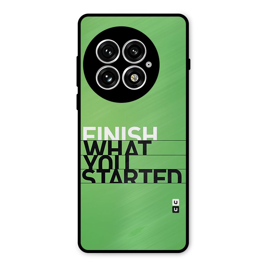 Green Finish Metal Back Case for OnePlus 13