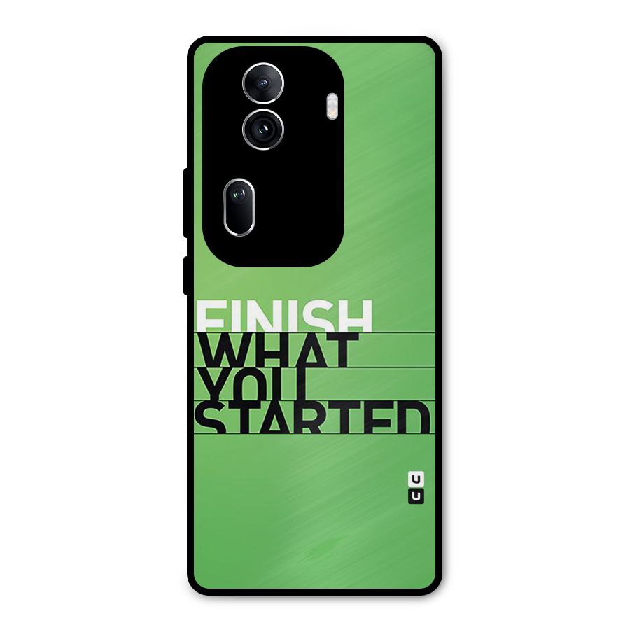 Green Finish Metal Back Case for Oppo Reno11 Pro 5G
