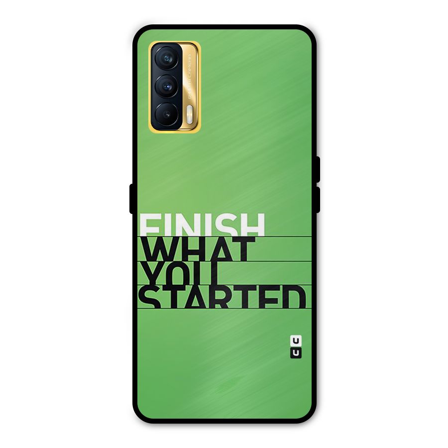 Green Finish Metal Back Case for Realme X7