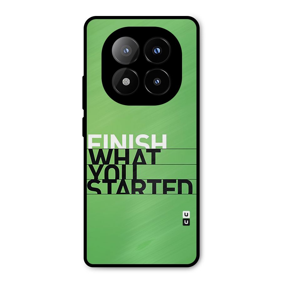 Green Finish Metal Back Case for Redmi Note 14 Pro Plus 5G
