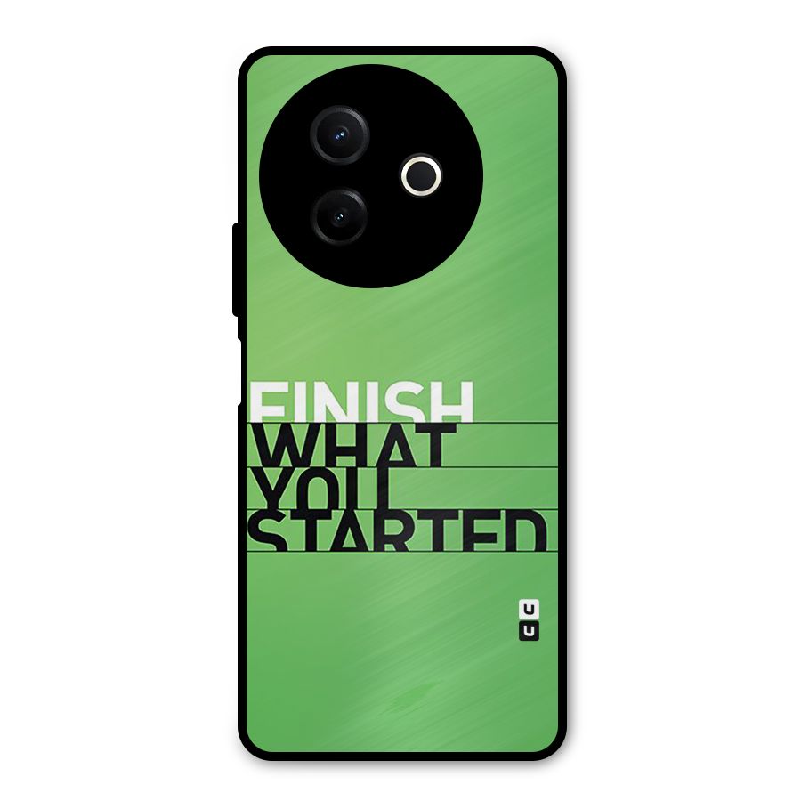 Green Finish Metal Back Case for Vivo Y39