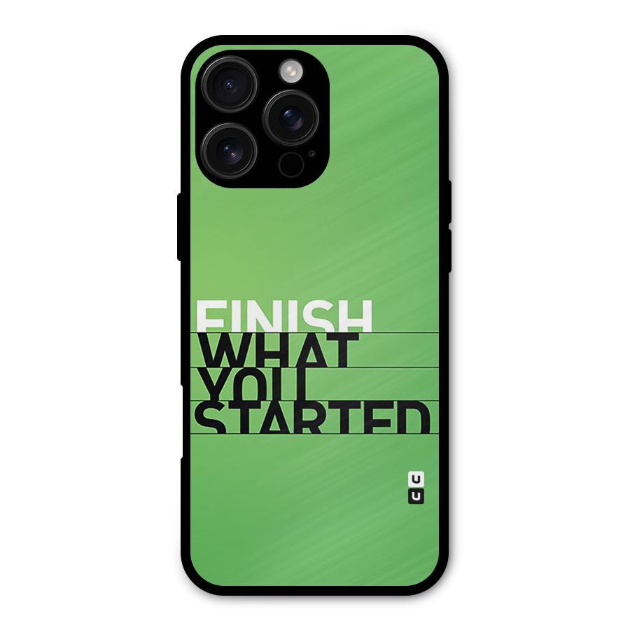Green Finish Metal Back Case for iPhone 16 Pro Max