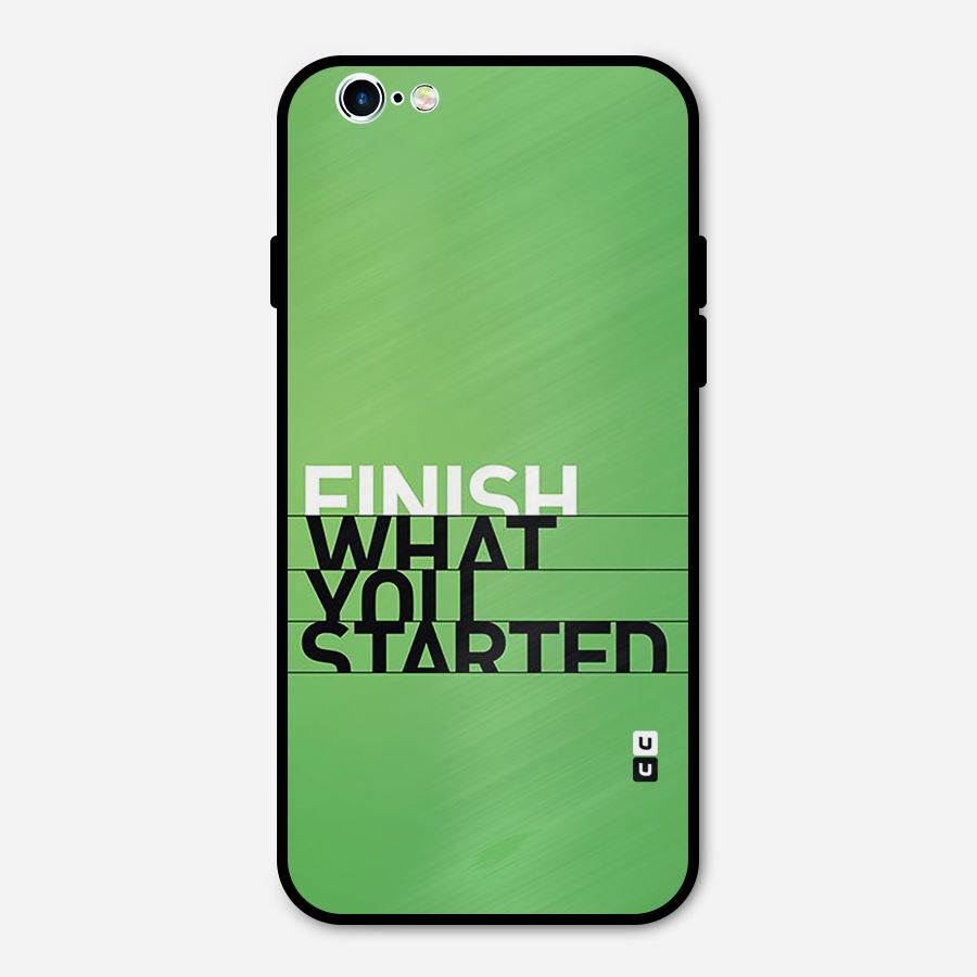 Green Finish Metal Back Case for iPhone 6 6s