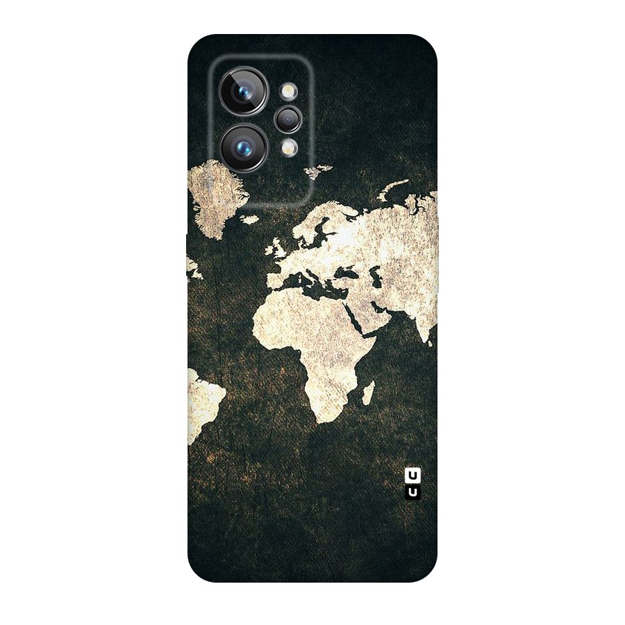 Green Gold Map Design Original Polycarbonate Back Case for Realme GT2 Pro