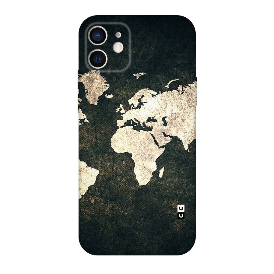 Green Gold Map Design Original Polycarbonate Back Case for iPhone 12