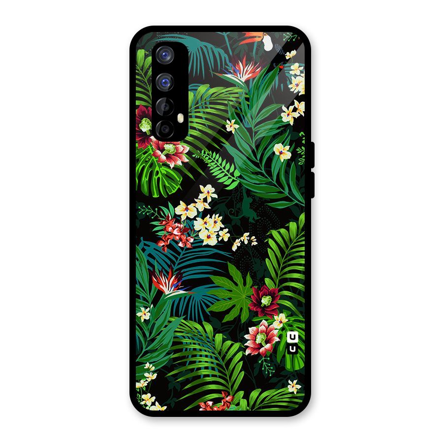 Green Leaf Design Glass Back Case for Realme Narzo 20 Pro