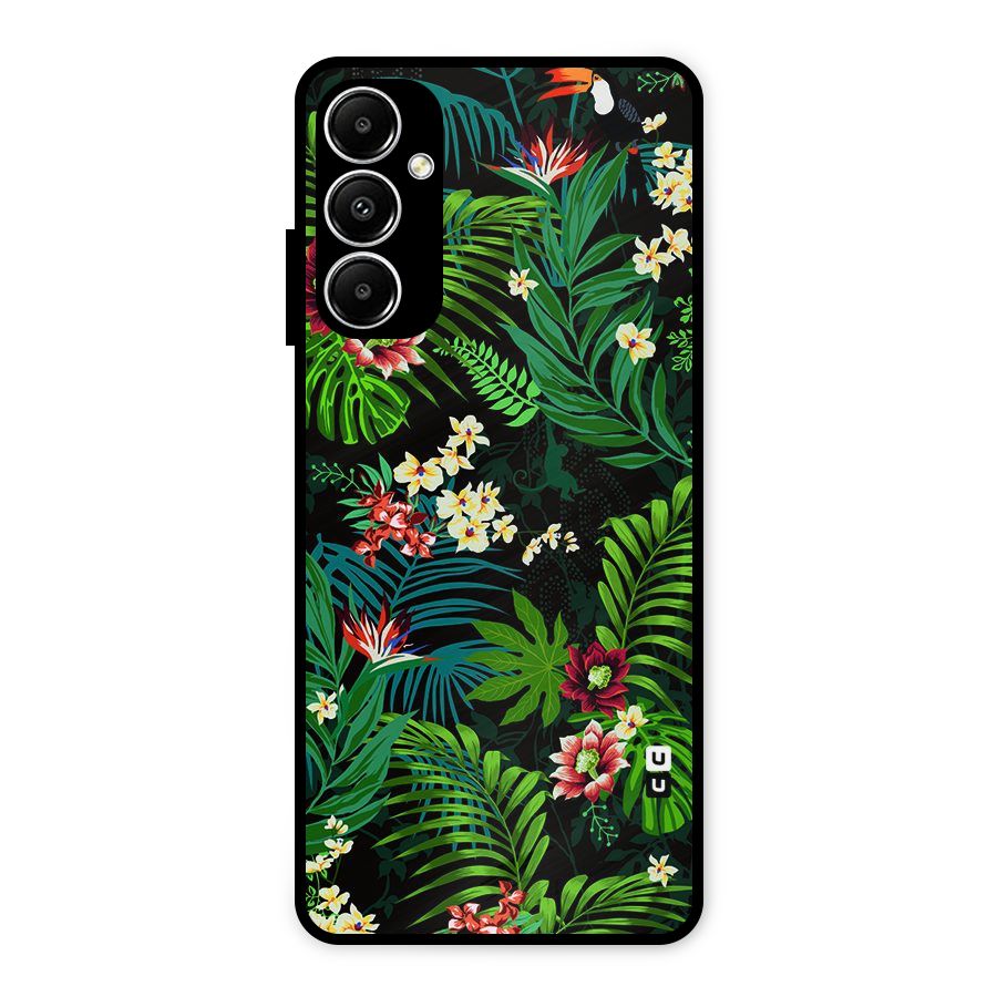 Green Leaf Design Metal Back Case for Galaxy A05s
