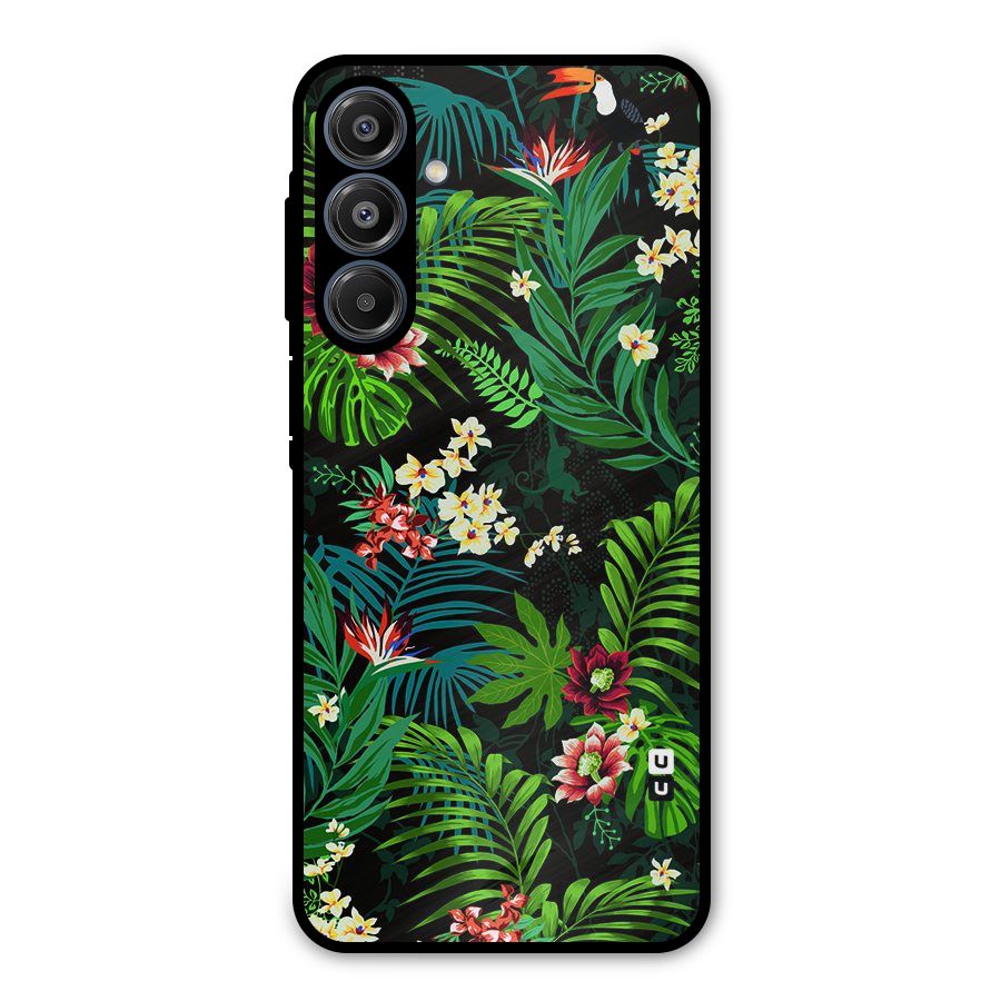 Green Leaf Design Metal Back Case for Galaxy A16 5G
