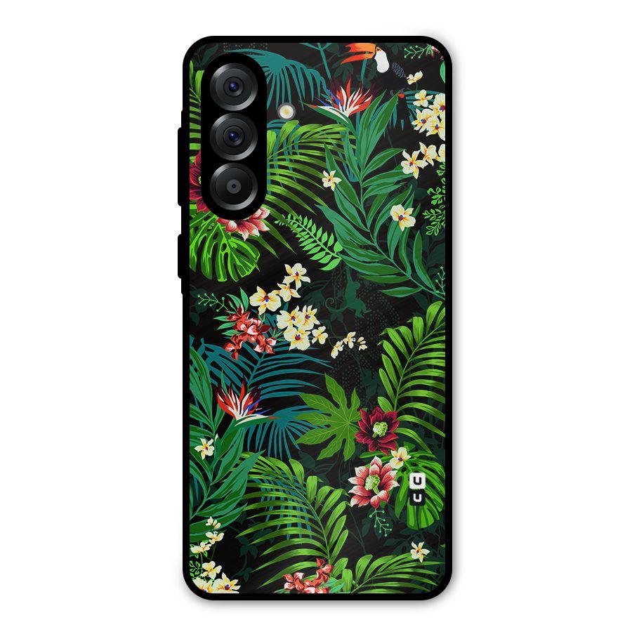 Green Leaf Design Metal Back Case for Galaxy A36