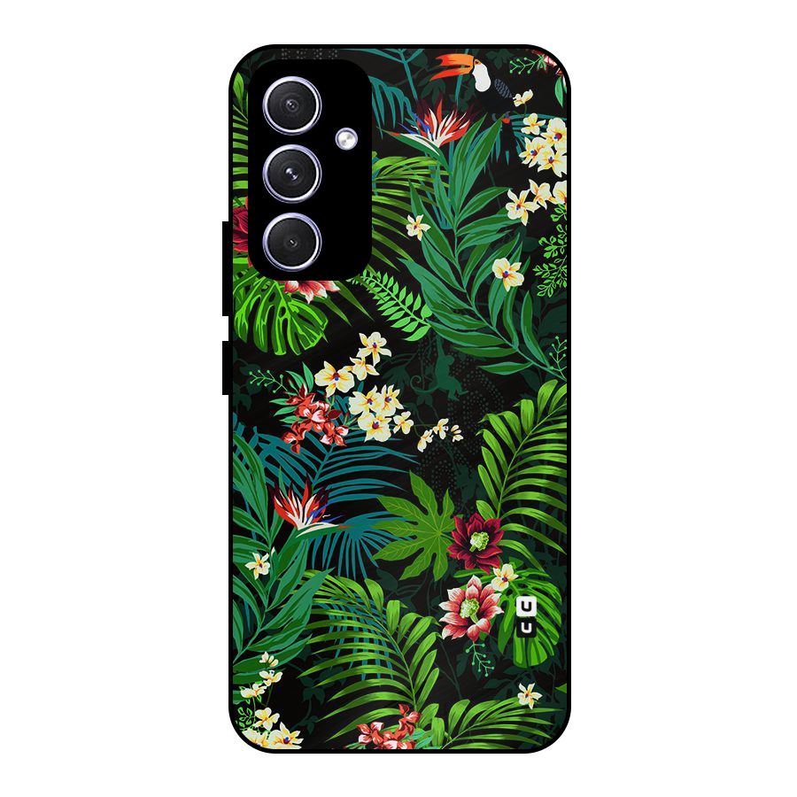 Green Leaf Design Metal Back Case for Galaxy A54