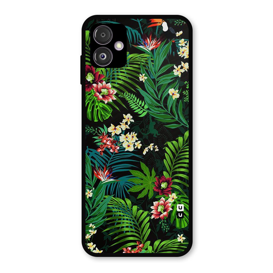 Green Leaf Design Metal Back Case for Galaxy F14