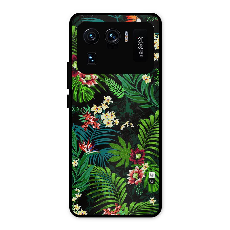 Green Leaf Design Metal Back Case for Mi 11 Ultra