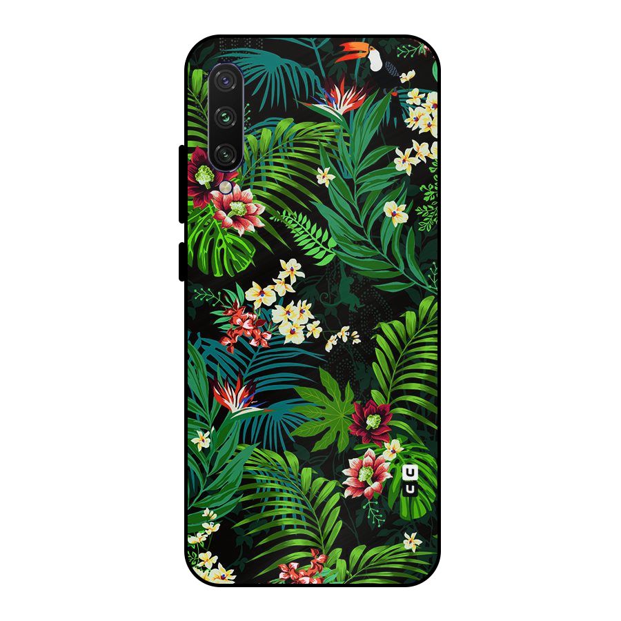 Green Leaf Design Metal Back Case for Mi A3