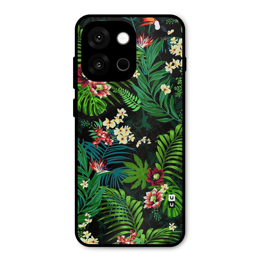 Green Leaf Design Metal Back Case for OnePlus 13s