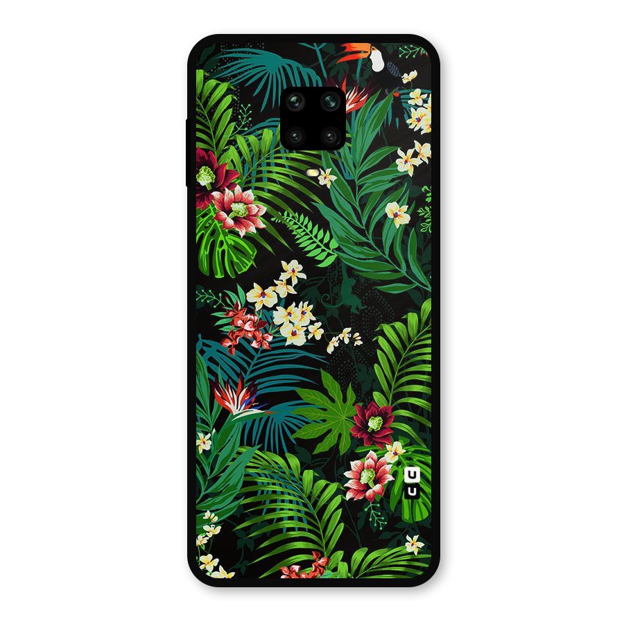 Green Leaf Design Metal Back Case for Poco M2