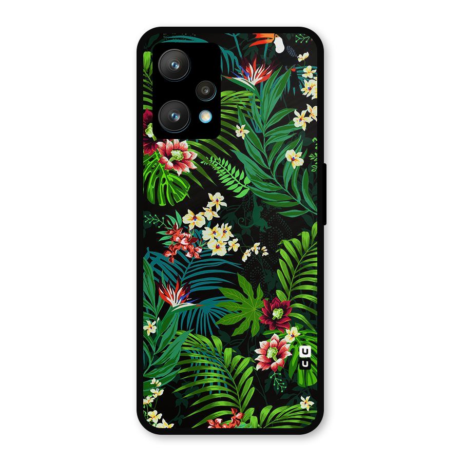 Green Leaf Design Metal Back Case for Realme 9 Pro Plus 5G