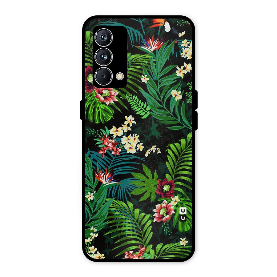Green Leaf Design Metal Back Case for Realme GT Master Edition