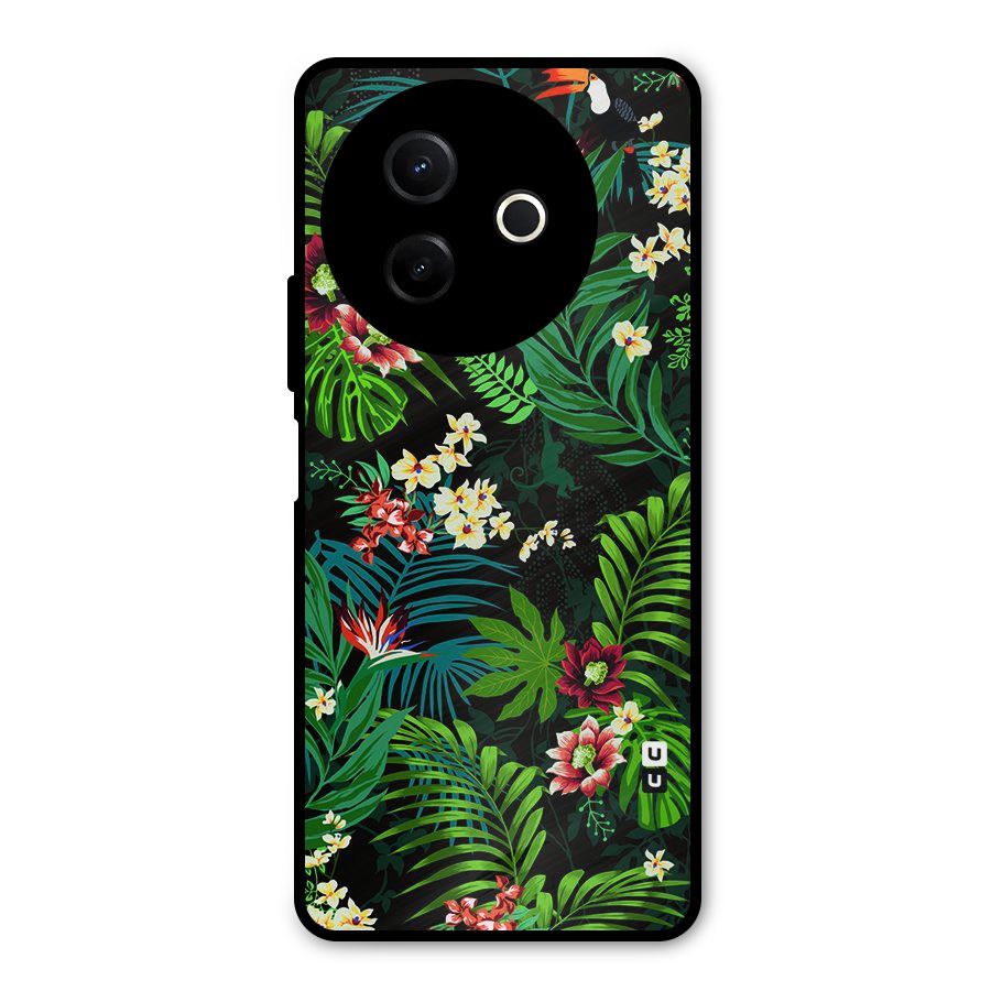 Green Leaf Design Metal Back Case for Vivo Y39