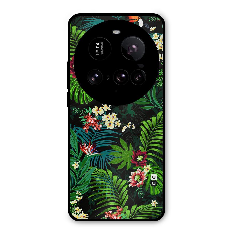 Green Leaf Design Metal Back Case for Xiaomi 15 Ultra