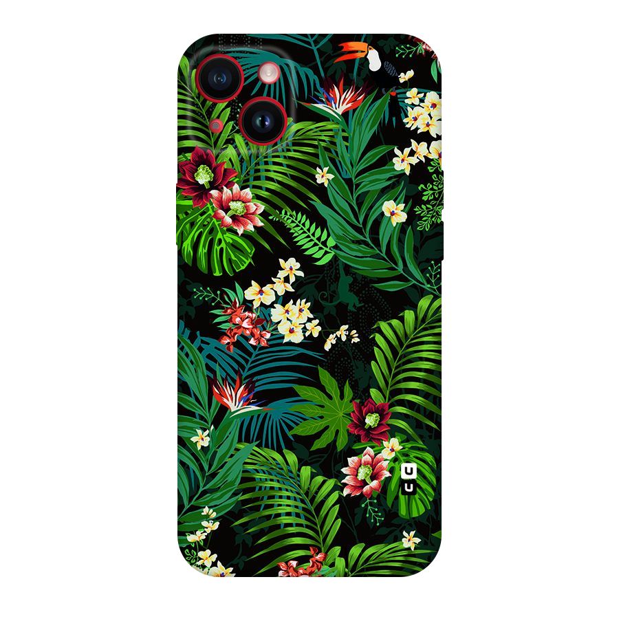 Green Leaf Design Original Polycarbonate Back Case for iPhone 14 Plus