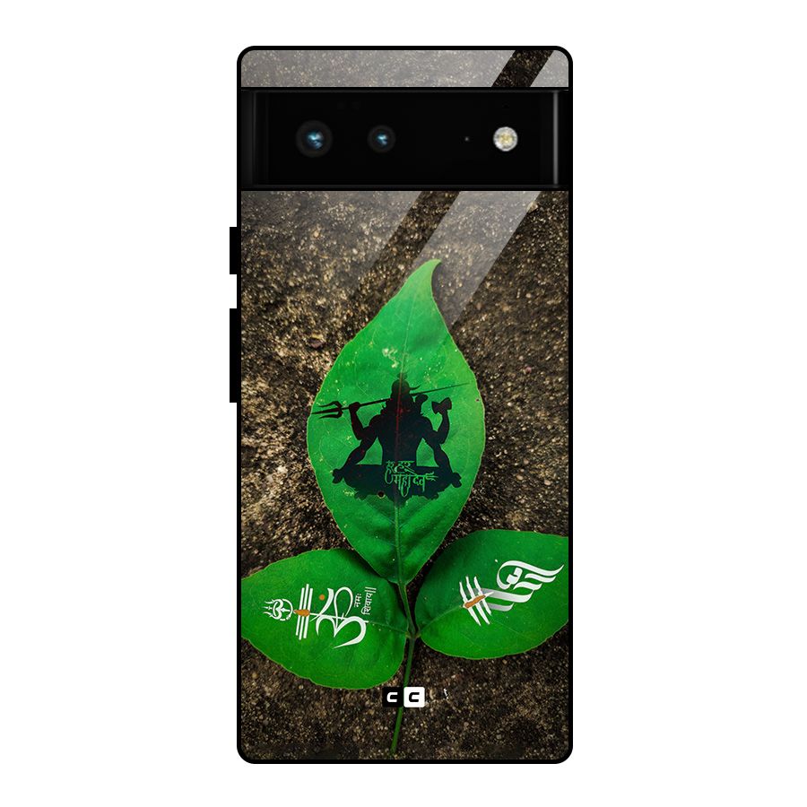 Green Leaf Shiva Glass Back Case for Google Pixel 6
