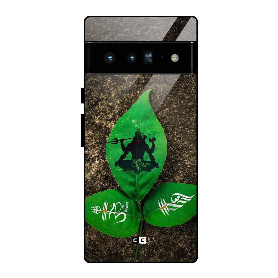 Green Leaf Shiva Glass Back Case for Google Pixel 6 Pro