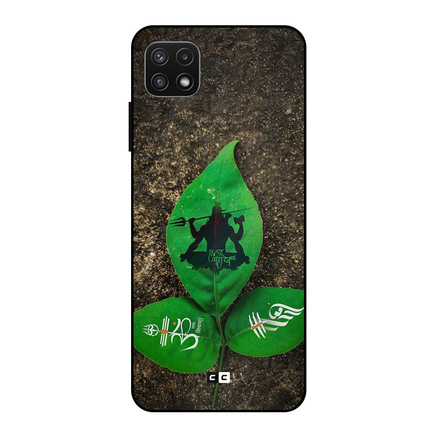 Green Leaf Shiva Metal Back Case for Galaxy A22 5G