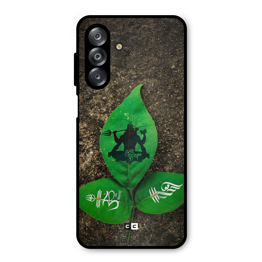 Green Leaf Shiva Metal Back Case for Galaxy A26