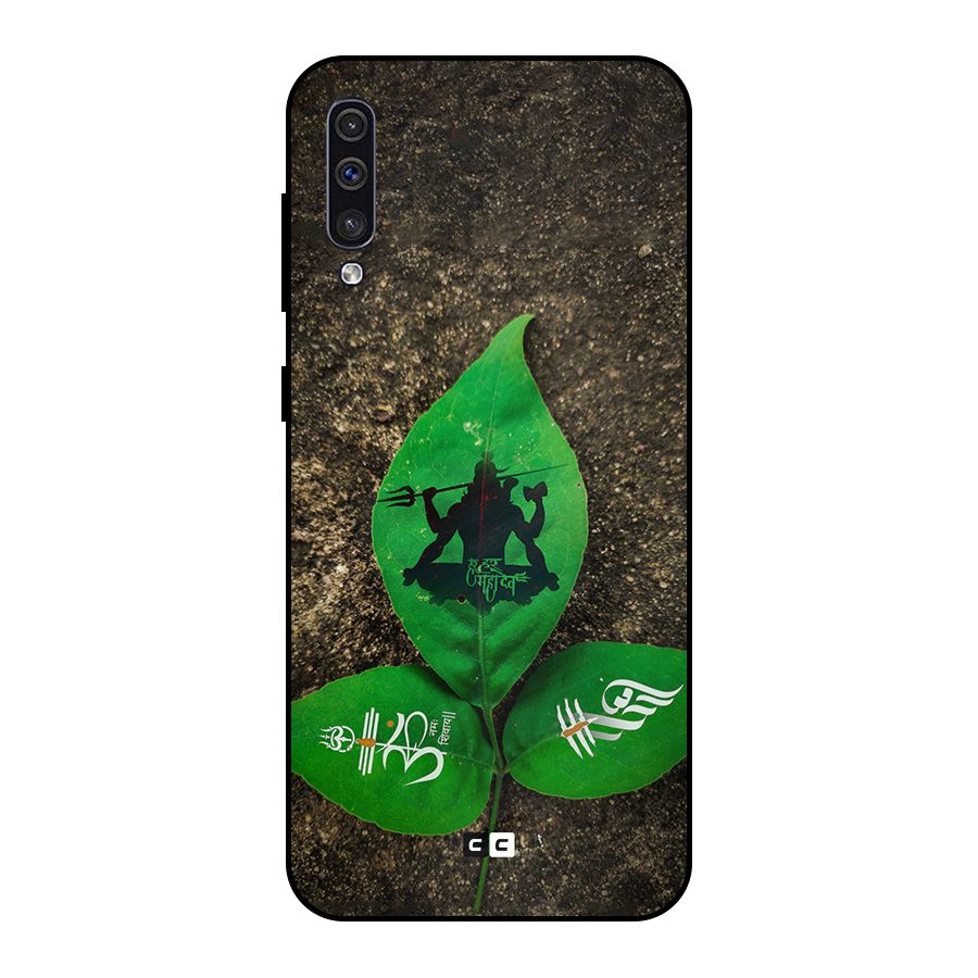 Green Leaf Shiva Metal Back Case for Galaxy A30s