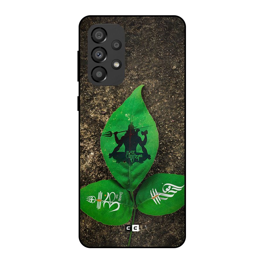 Green Leaf Shiva Metal Back Case for Galaxy A33 5G