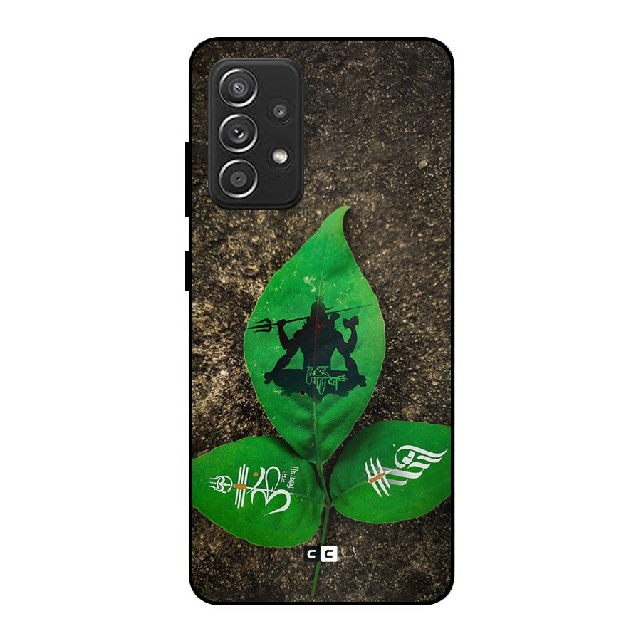 Green Leaf Shiva Metal Back Case for Galaxy A52