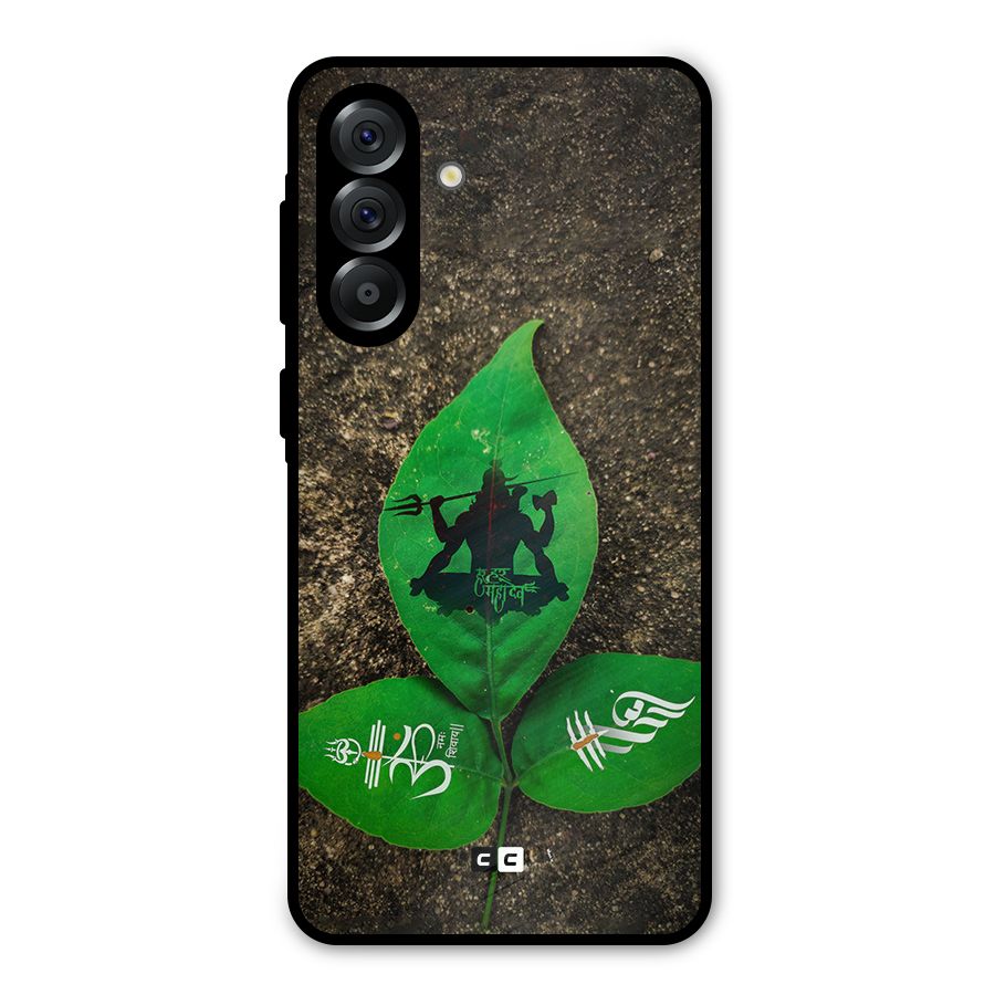 Green Leaf Shiva Metal Back Case for Galaxy A56