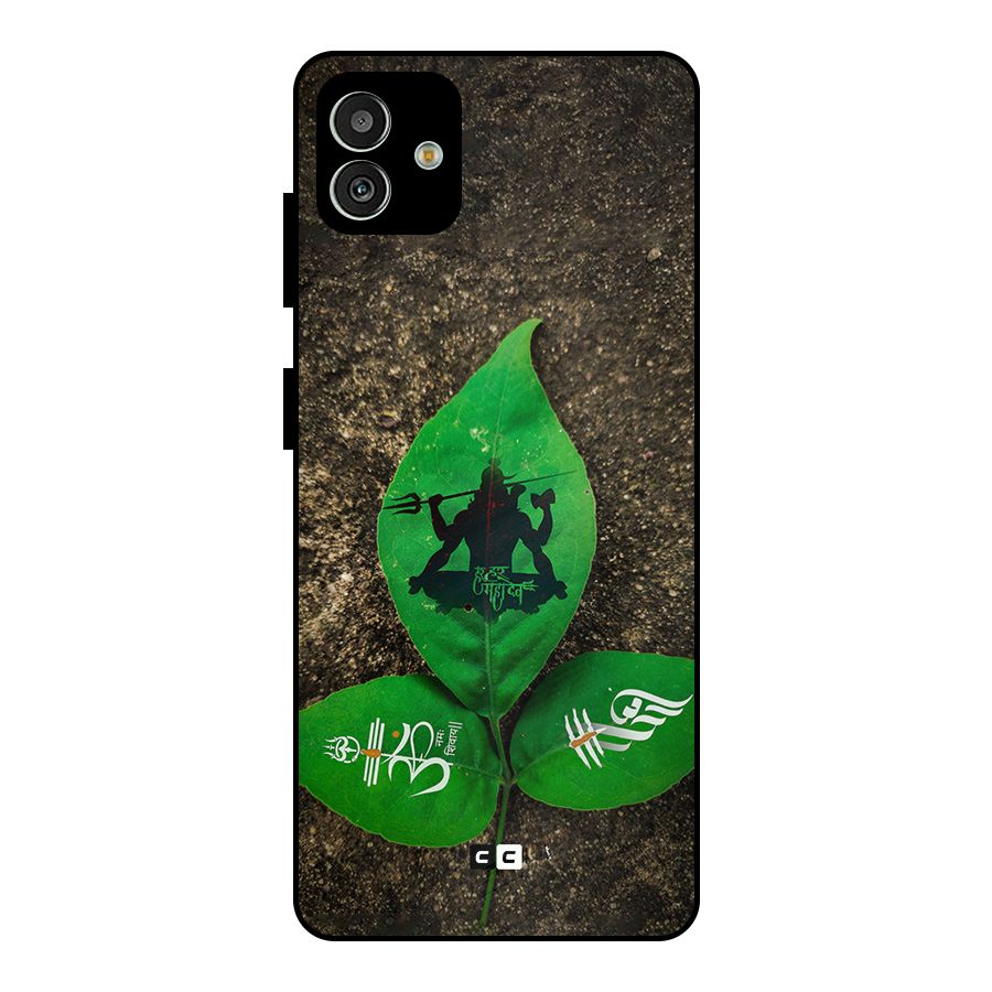 Green Leaf Shiva Metal Back Case for Galaxy M13 5G