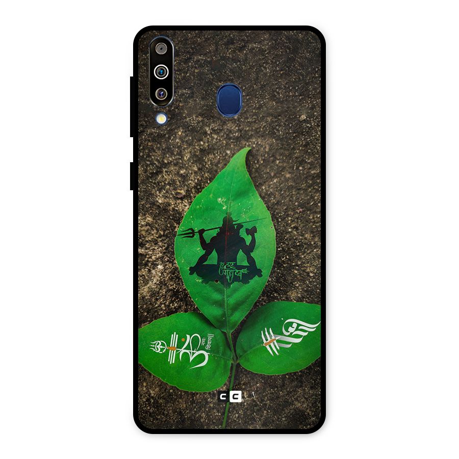 Green Leaf Shiva Metal Back Case for Galaxy M30
